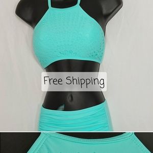 Beautiful light Blue Halter Bikini